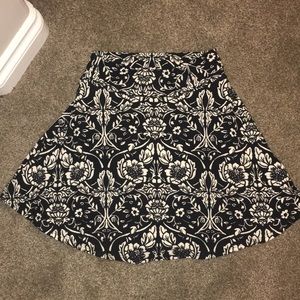 Black and white skirt